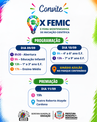 10ª FEMIC reúne 92 projetos de pesquisa e mobiliza escolas