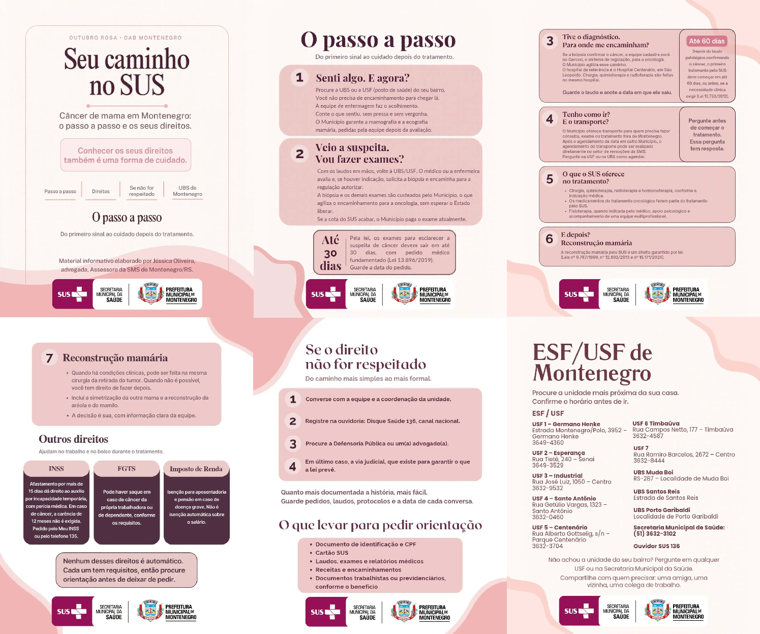 Cartilha orienta mulheres com câncer de mama sobre seus direitos