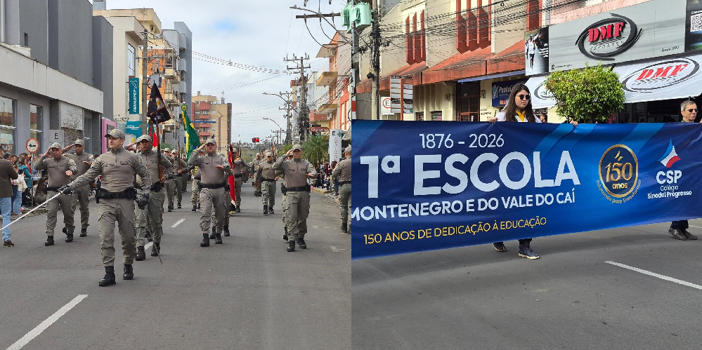 Desfile de 7 de Setembro na Ramiro Barcelos