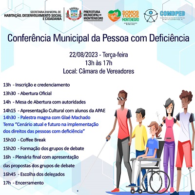 Direitos das pessoas com deficiência serão debatidos em conferência