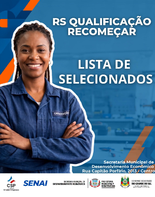 Divulgadas listas de participantes de cursos profissionalizantes