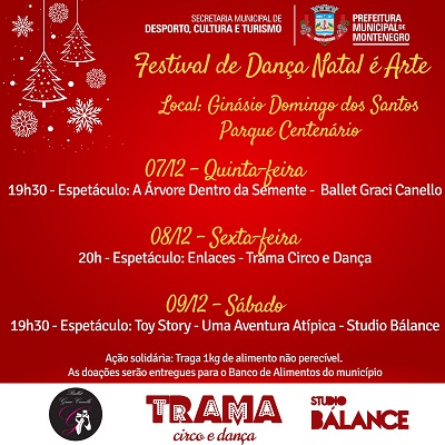 Festival de Dança “Natal é Arte” será na próxima semana