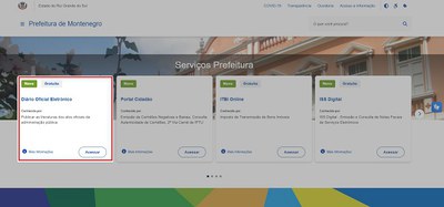 Prefeitura de Montenegro implanta Diário Oficial Eletrônico