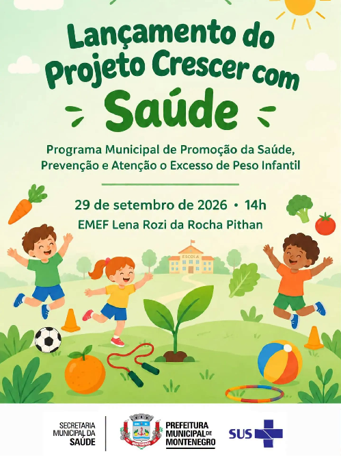 Prefeitura lança projeto Crescer com Saúde nas escolas