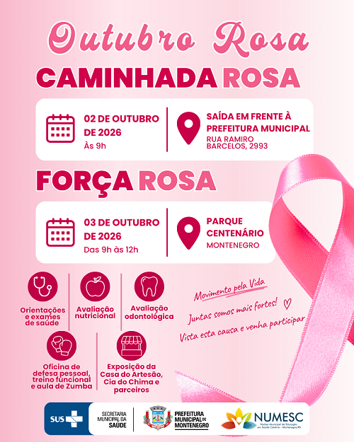Prefeitura promove ações de prevenção no Outubro Rosa