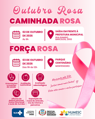 Prefeitura promove ações de prevenção no Outubro Rosa