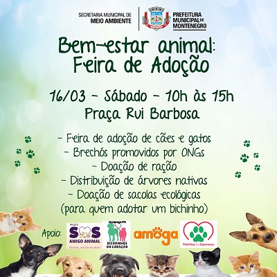 Prefeitura promove feira de adoção de animais