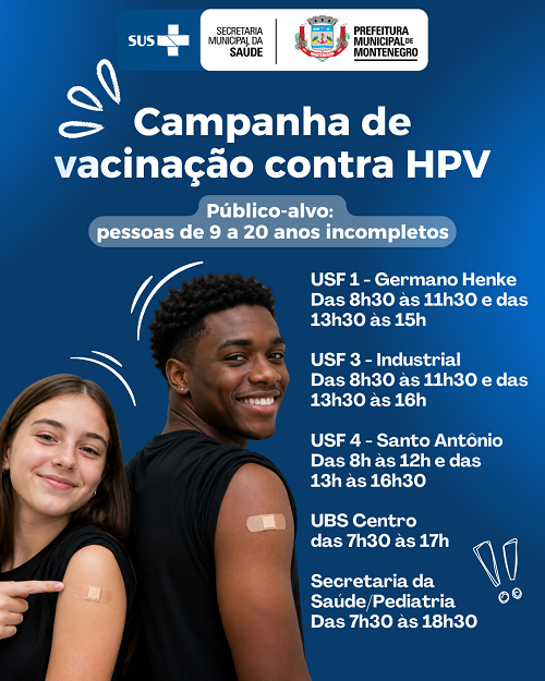 Prorrogada campanha de vacinação contra o HPV