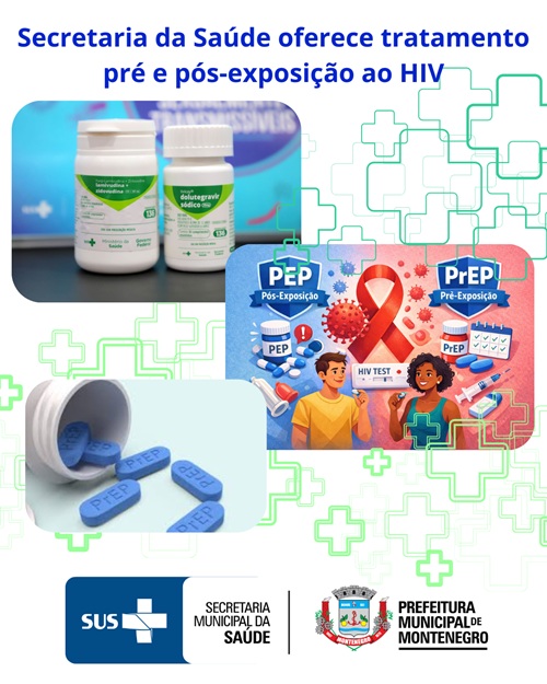 Secretaria da Saúde oferece tratamento pré e pós-exposição ao HIV