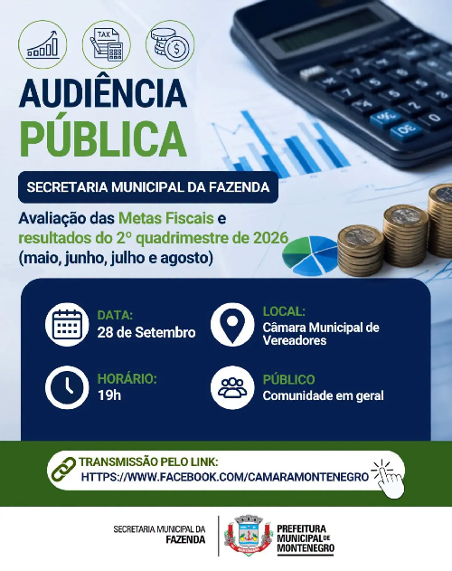 Fazenda apresenta metas fiscais do segundo quadrimestre